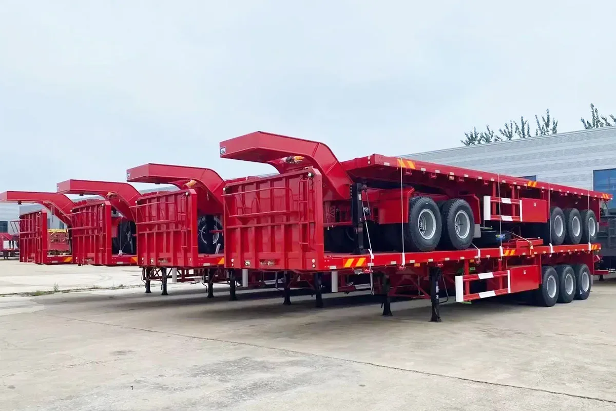 Flatbed semi trailer Flatbed semi trailer